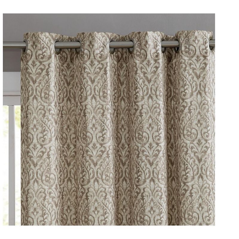 VCNY Home Bryce Damask Curtain Panel - Ivory - 54 x 84
