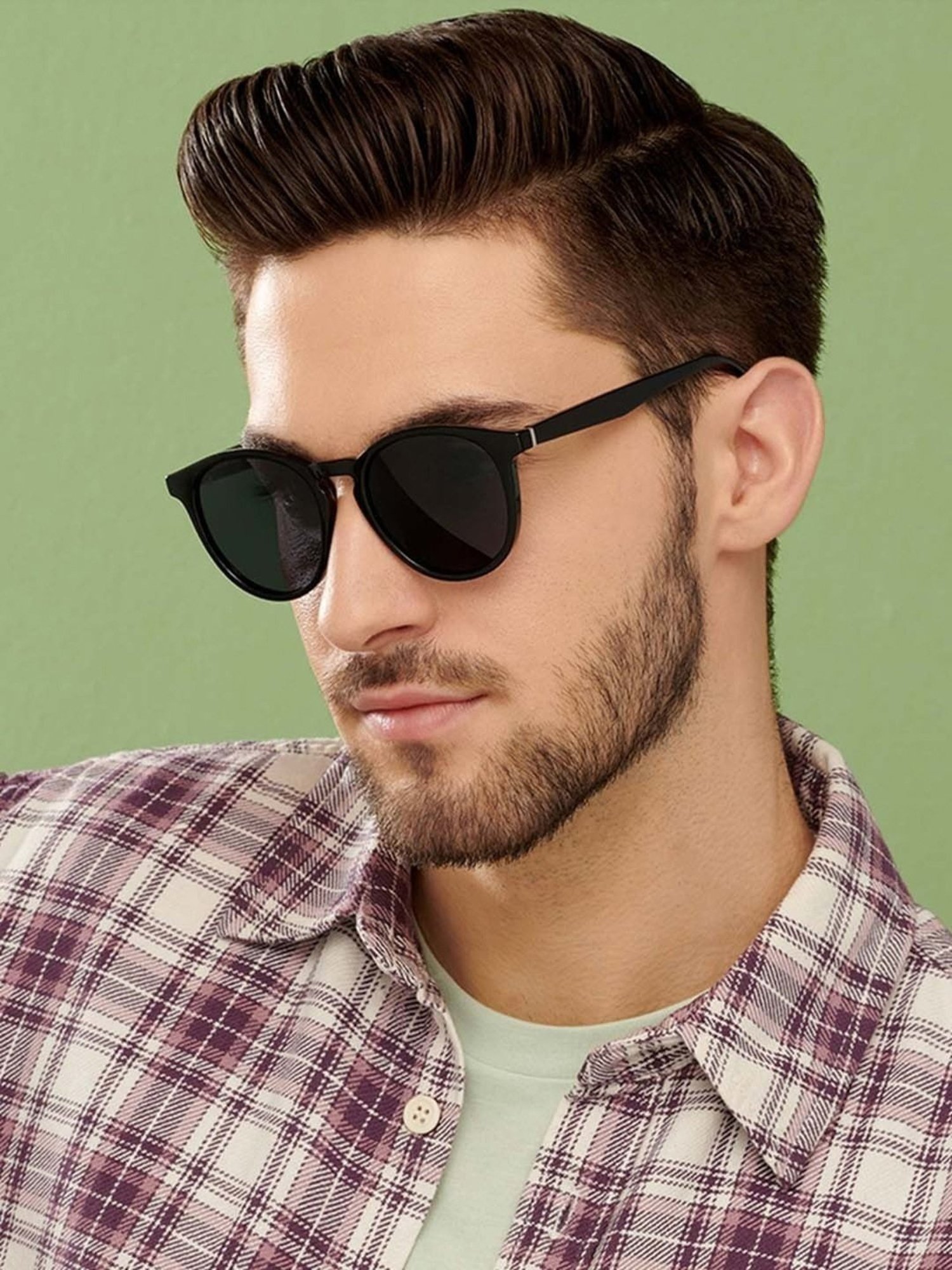 Vincent Chase by Lenskart VC S13972 Grey Polarized Round Sunglasses