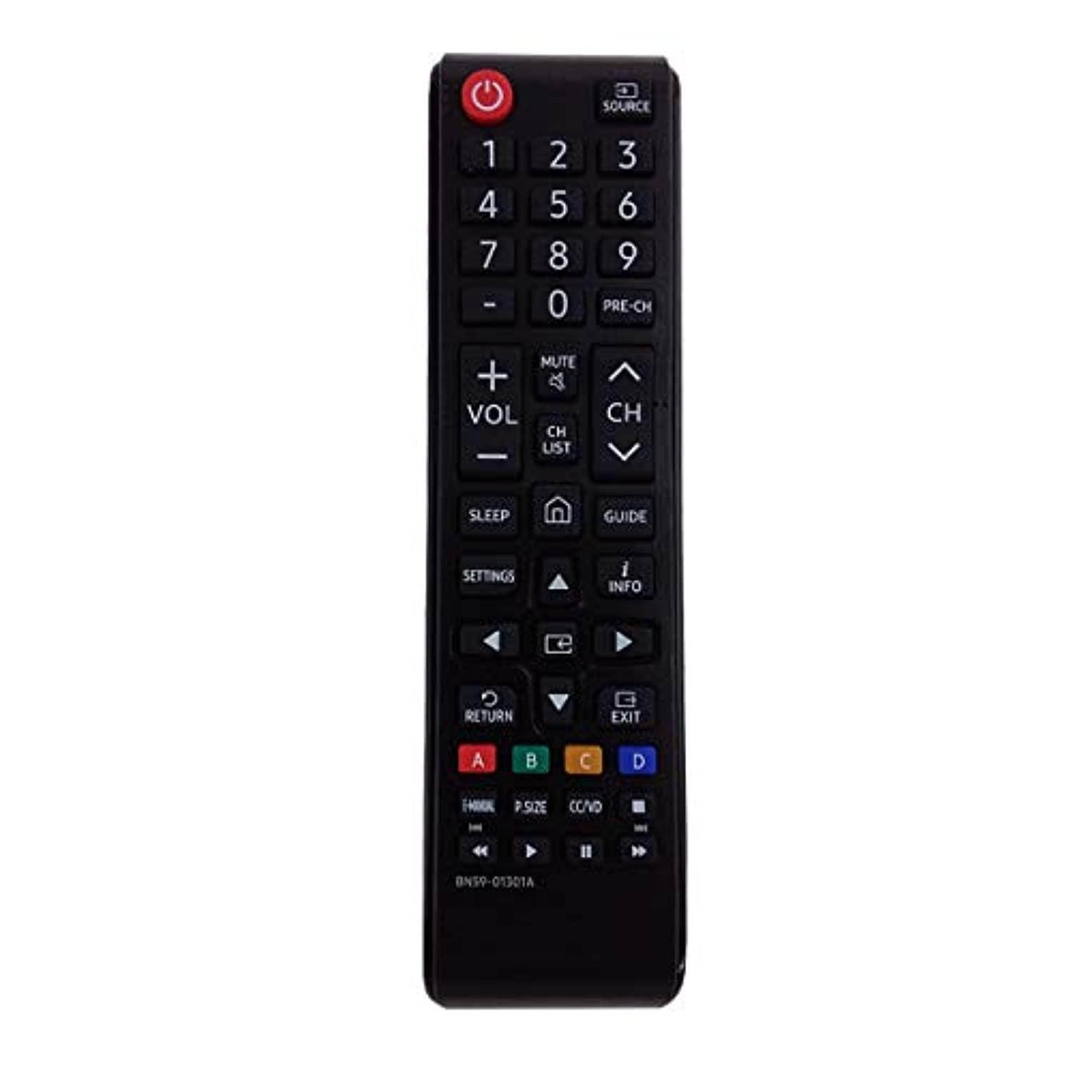 aurabeam bn59-01301a replacement led tv remote control for samsung n5300, nu6900, nu7100, nu7300 (2019 models)
