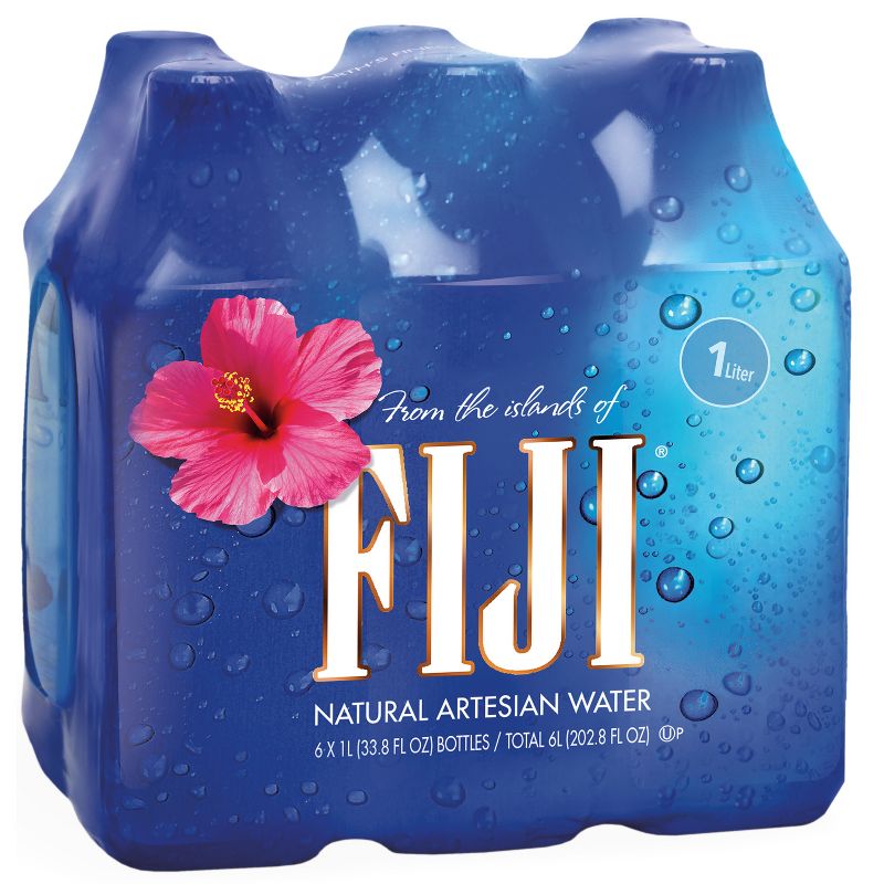 FIJI Natural Artesian Water - 6pk/1L Bottles