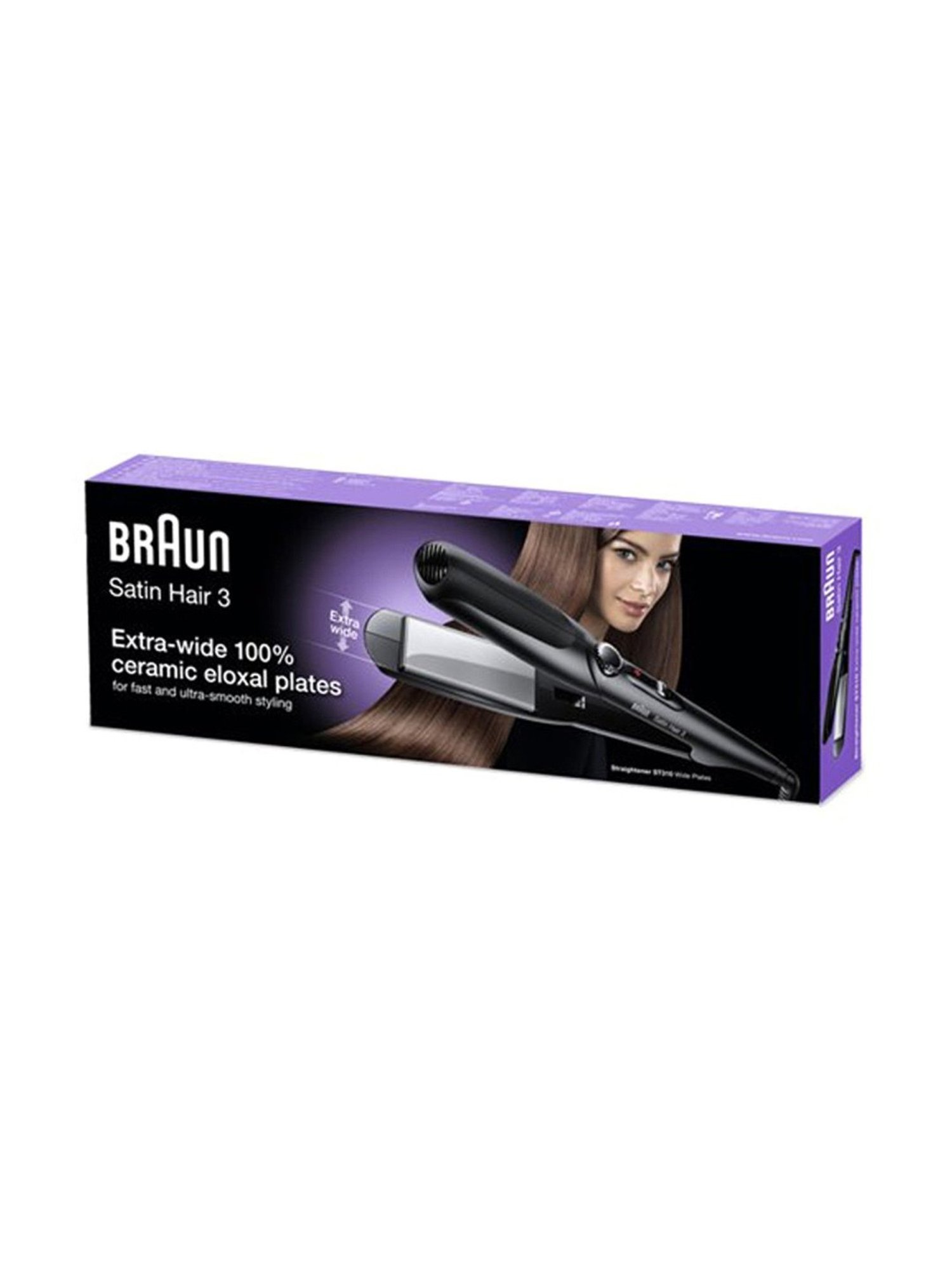 Braun Satin Hair 3 ST 310 Hair Straightener (Black)