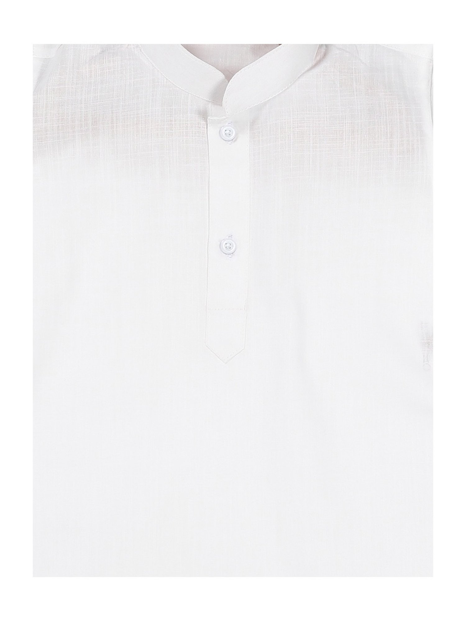 VASTRAMAY SISHU White Cotton Straight Fit Kurta Set