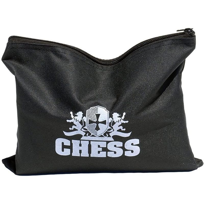 WE Games Plastic Staunton Tournament Chess Pieces in Black and Cream - 3.75 in King