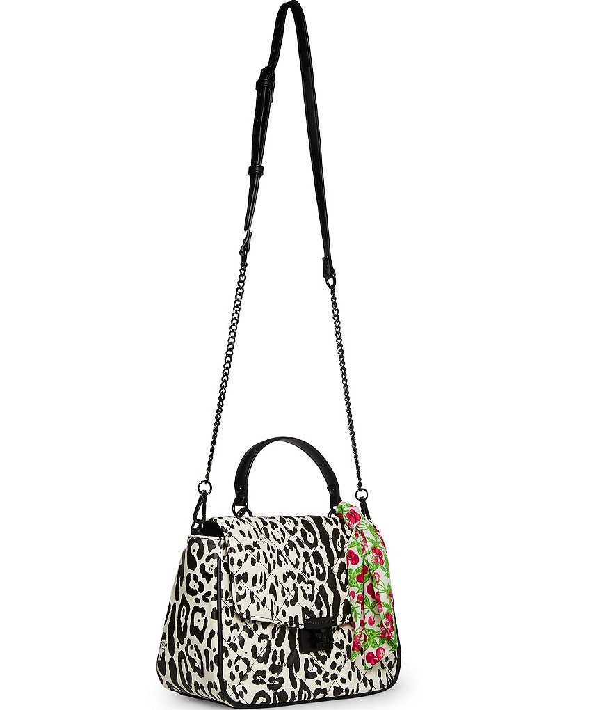 Betsey Johnson Turn Lock Chain Detail Satchel Bag