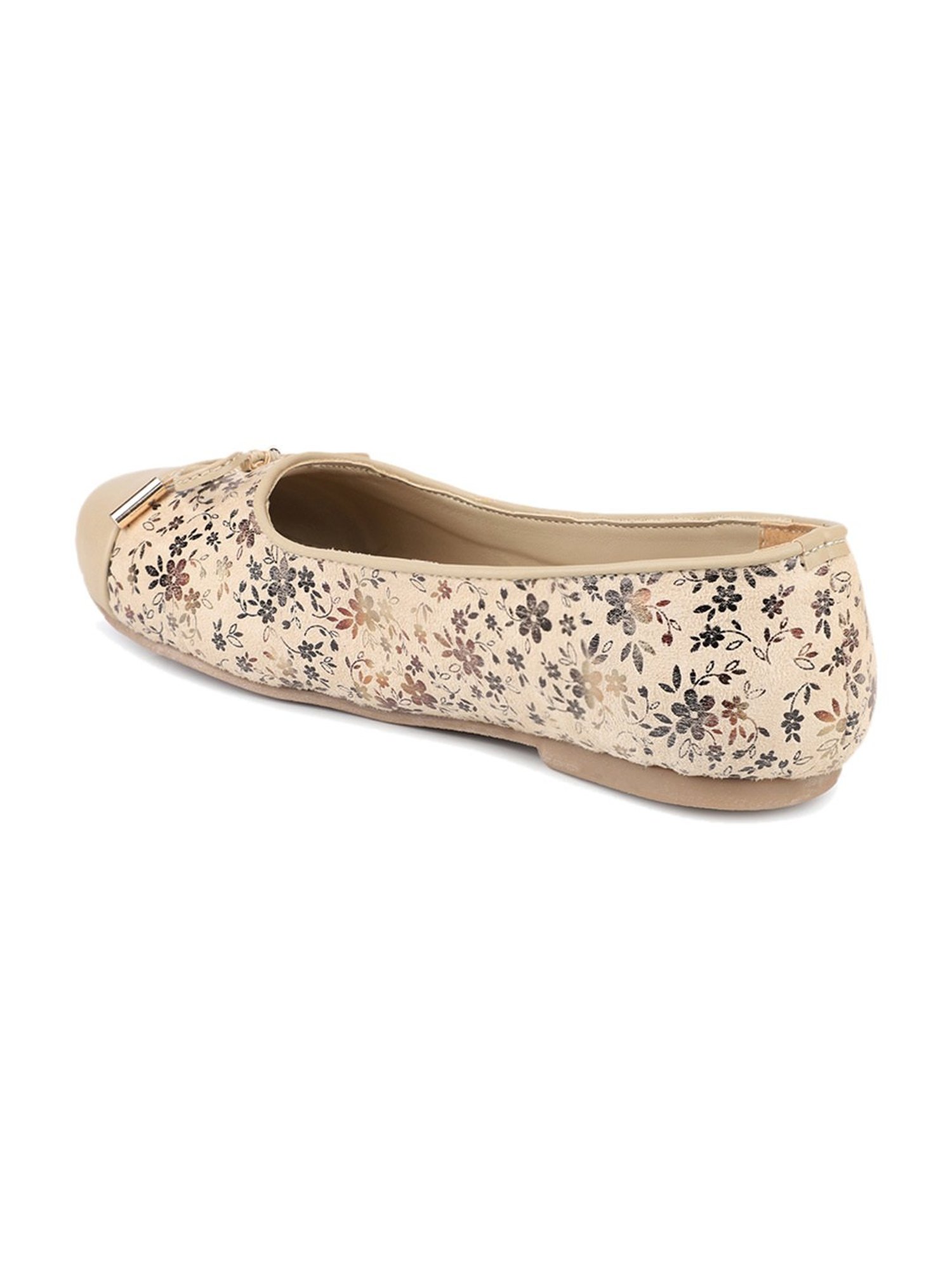Design Crew Women's Beige Flat Ballets