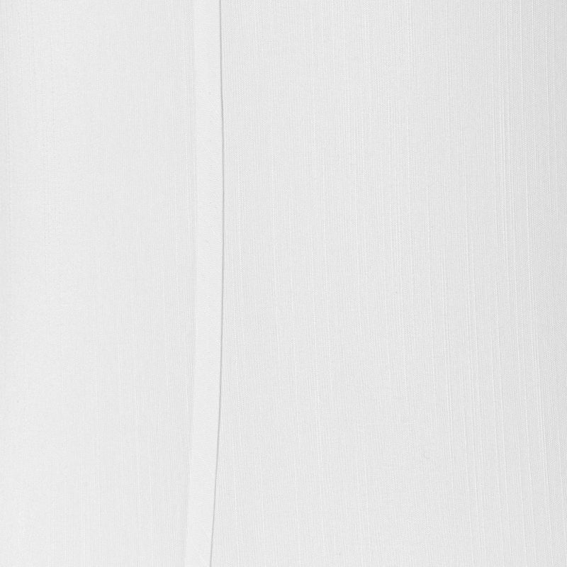 Imperial Shade White Medium Drum Lamp Shade 14" Top x 16" Bottom x 12" Slant (Spider) Replacement with Harp and Finial