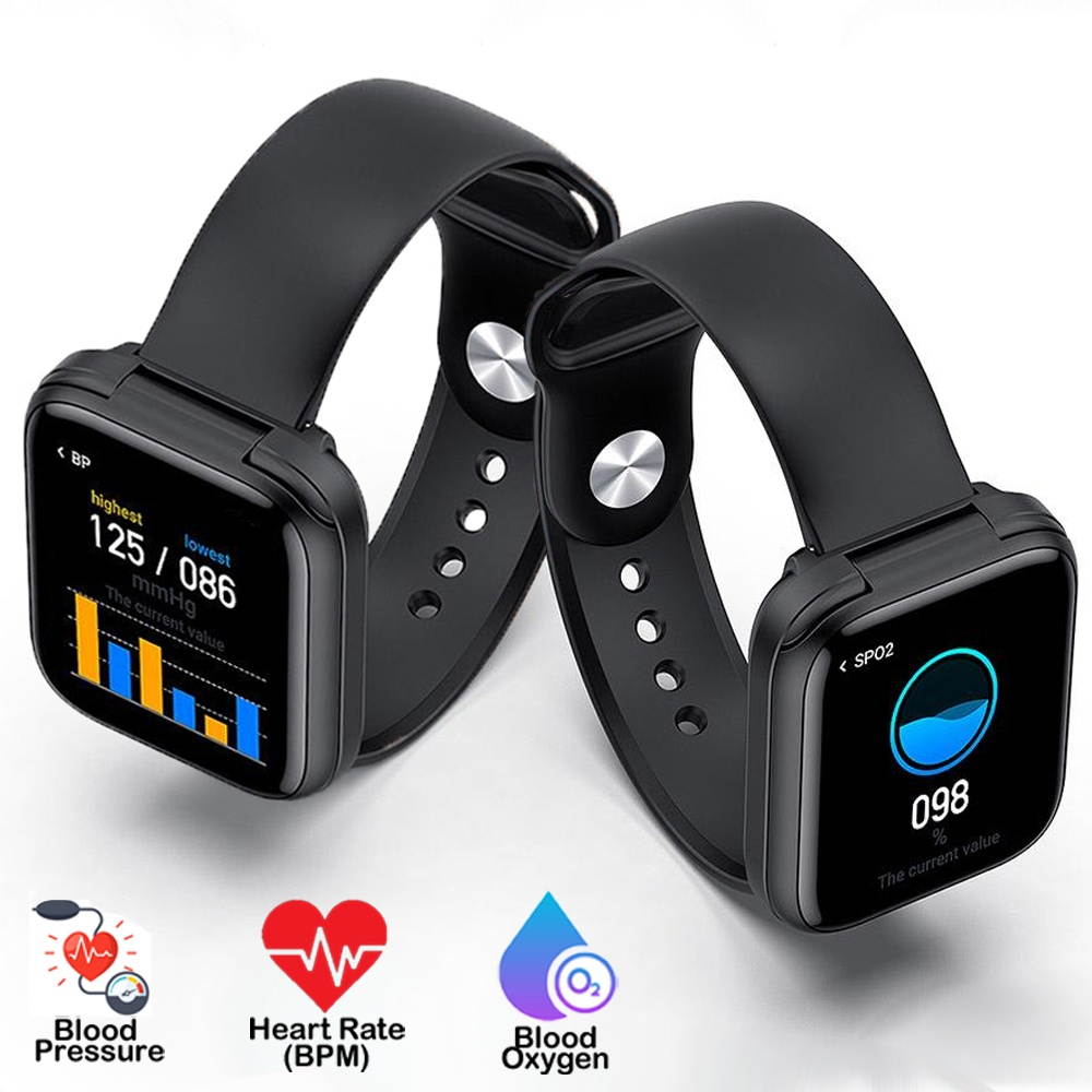 1.54-inch SmartWatch & EarBuds - BT 5.0 Universally Compatible + BPM/Heart Rate Monitor + Blood Pressure/Blood Oxygen(SPO2)
