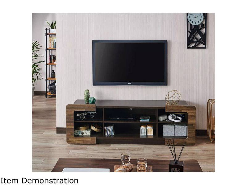 AVF FS1200CURCS-A up to 60" Silver Effect / Clear Glass Curved TV Stand