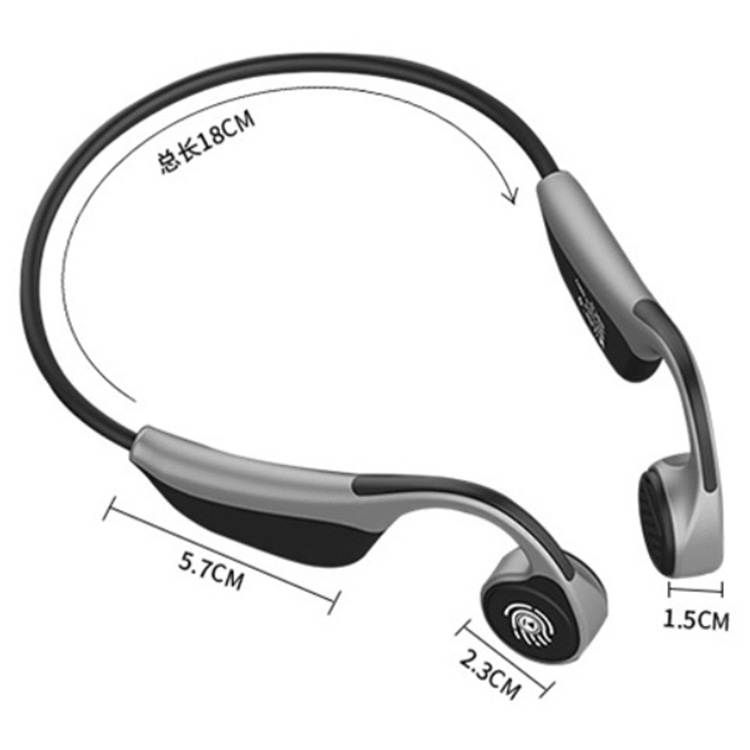 IPX5 Waterproof Bone conduction bluetooth 5.0 Stereo Headset Earphone Touch button 360 degree foldable