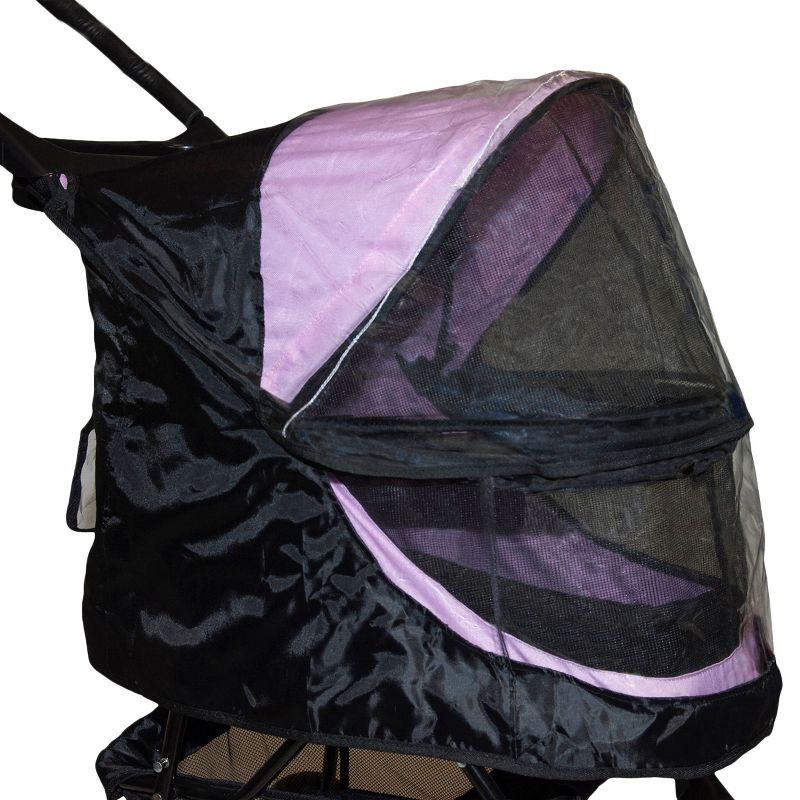 dbest products Pet Smart Cart Carrier Crate Kennel Cage Bag with Wheels and Padded Bed for Airline Airplane Travel with Cats and Dogs, Large (Black)