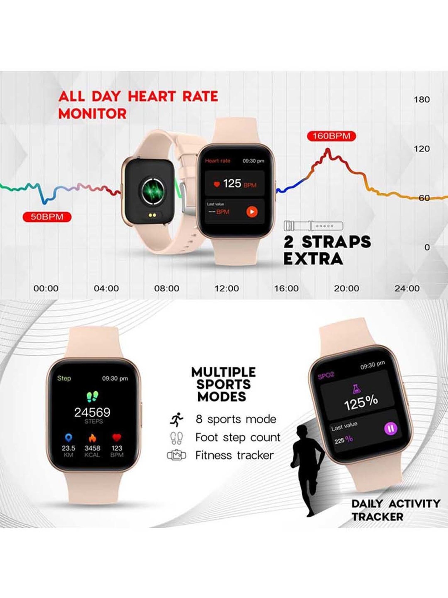 I Kall W1 Smartwatch (Black)