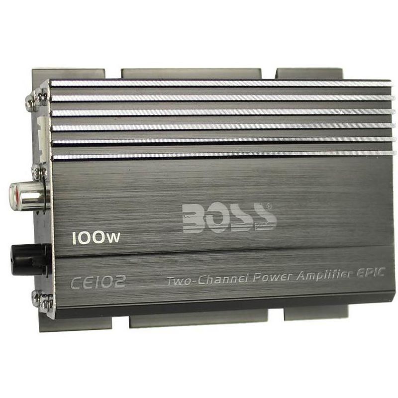 New BOSS CE102 100 Watt 2 Channel Mini Car/Motorcycle/ATV Audio Power Amplifier