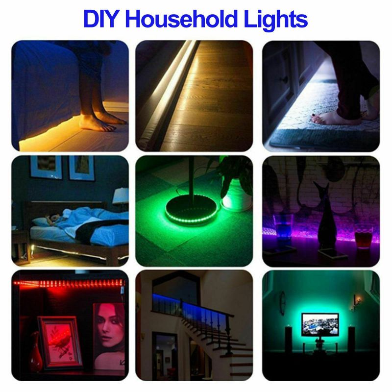 RGB LED Bias Lighting For TV LCD HDTV Monitors USB LED Strip Background Light