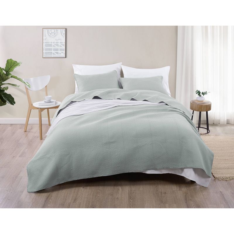 Twin Turtle Cove Quilt & Sham Set Light Turquoise/Aqua - Tommy Bahama