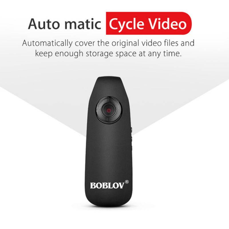 BOBLOV Mini Body Camera HD 1080P Body Cams , Audio Small Cameras with Back Clip