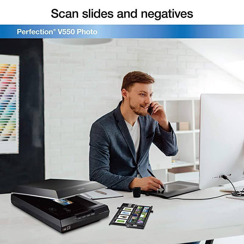 Perfection V550 Color Photo, Image, Film, Negative & Document Scanner with 6400 DPI Optical Resolution