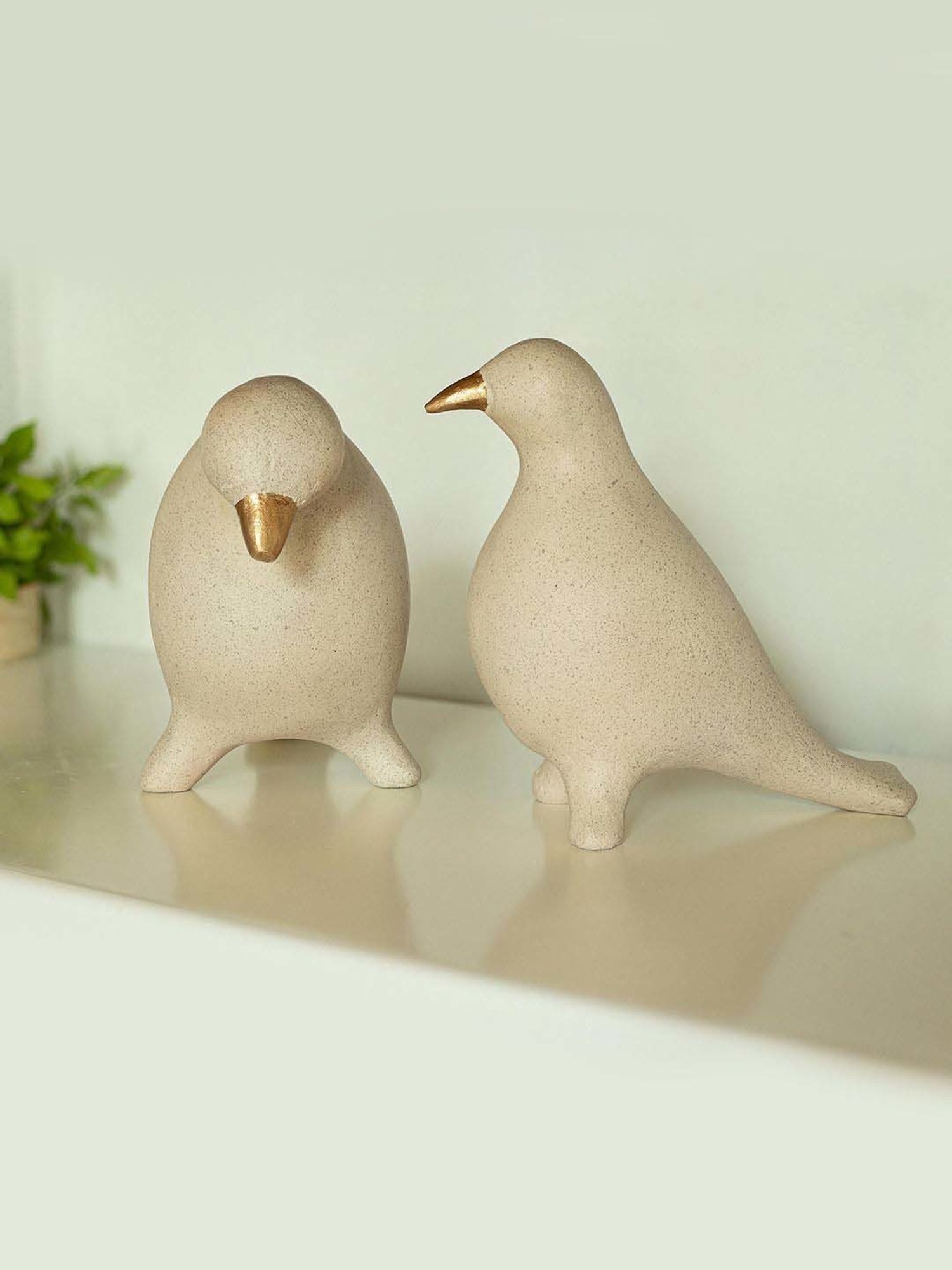 eCraftIndia Golden Handcrafted Engraved Palm Buddha Decorative Showpiece