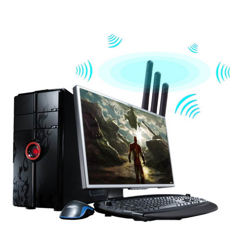 Quality High speed network adapter Dual Band 2.4/5Ghz WiFi PCI-E Network Card 450Mbps PC Desktop Wireless Adapter