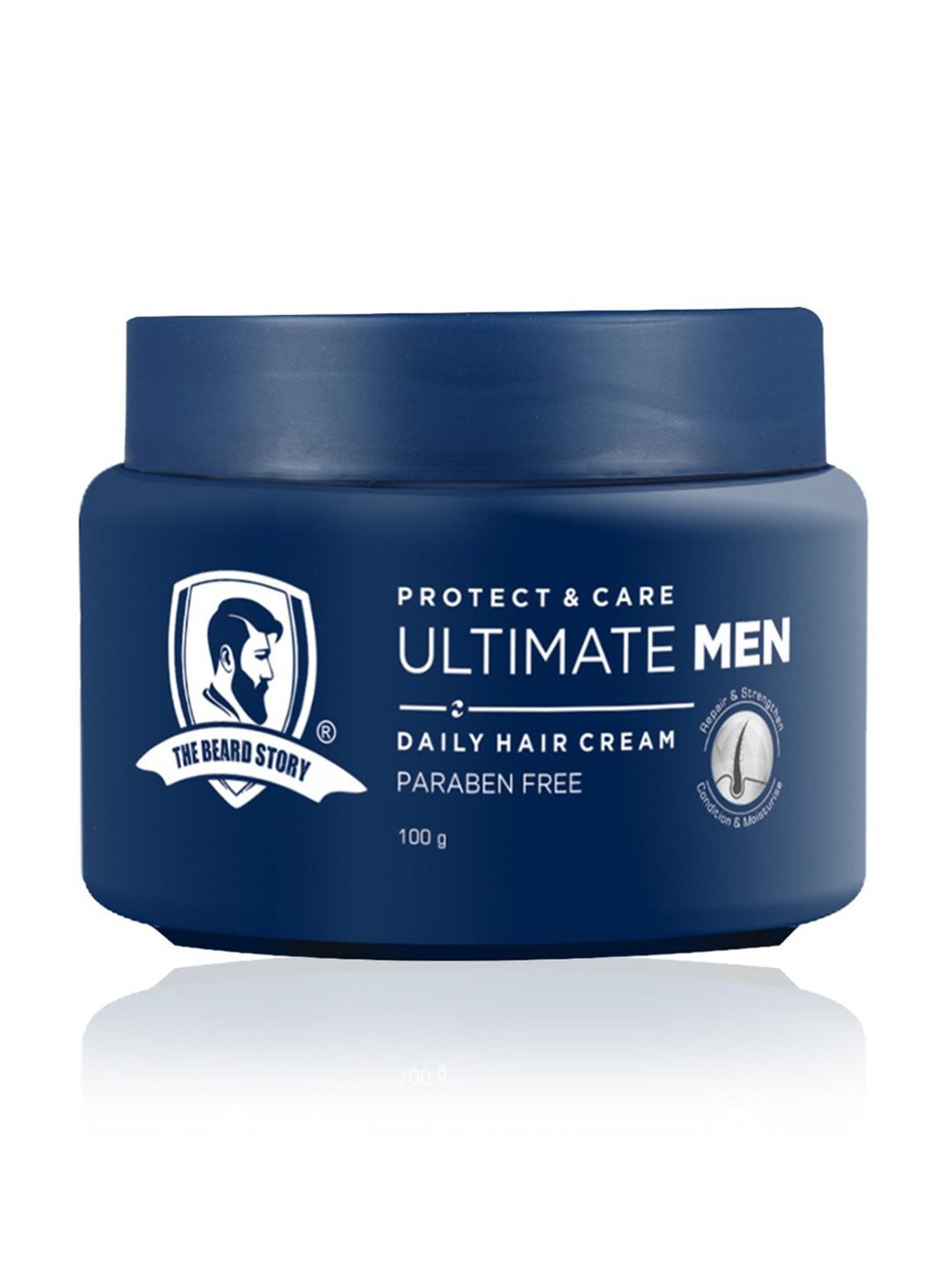 The Beard Story Protect & Care Ultimate Men Daily Hair Cream - 100 gm