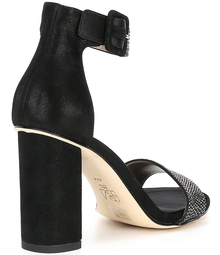 Pelle Moda Zoey 2 Suede Crystal Embellished Dress Sandals