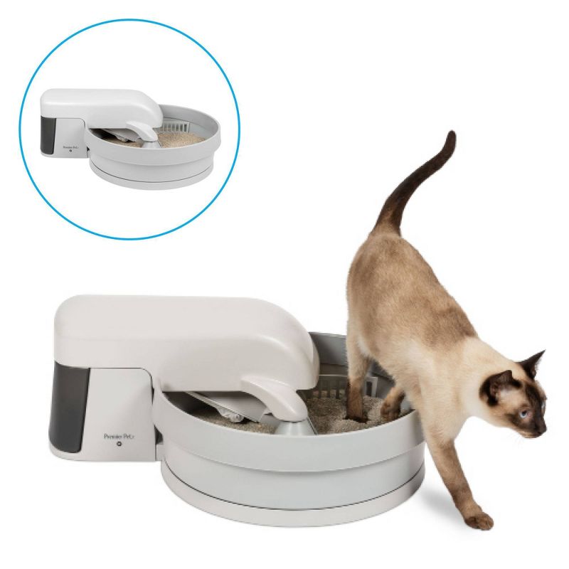 Premier Pet Auto-Clean Cat Litter Box System - Beige