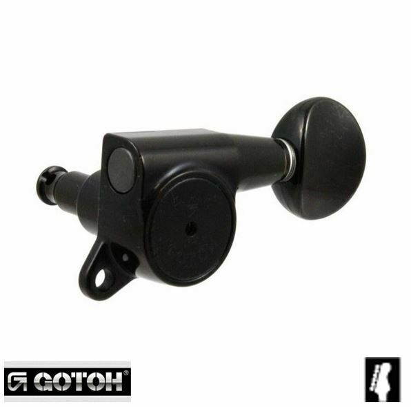 Gotoh SG381 HAP 6 Inline Post-Height adjustable Tuners BLACK TK-7660-003
