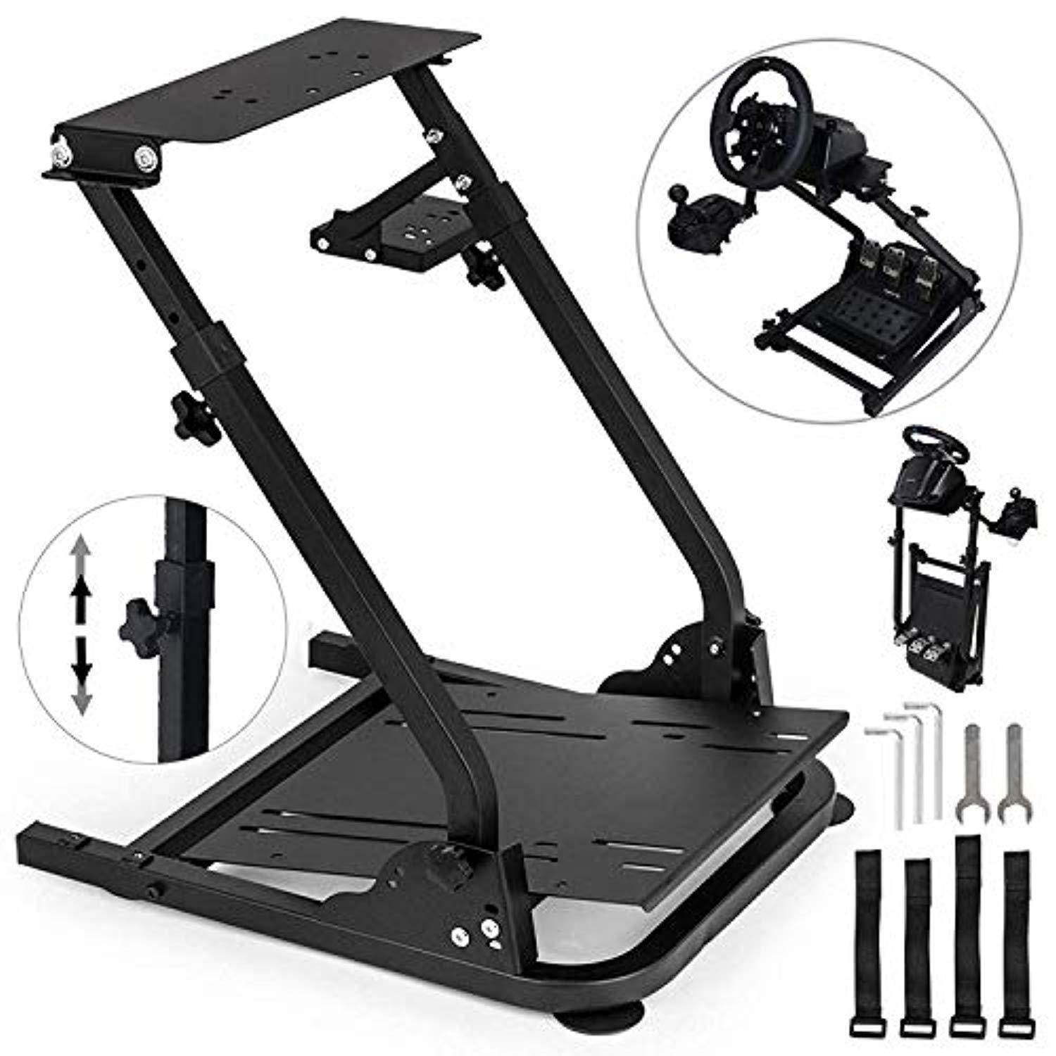 vevor g920 racing steering wheel stand shifter mount fit for logitech g27 g25 g29 gaming wheel stand wheel pedals not included