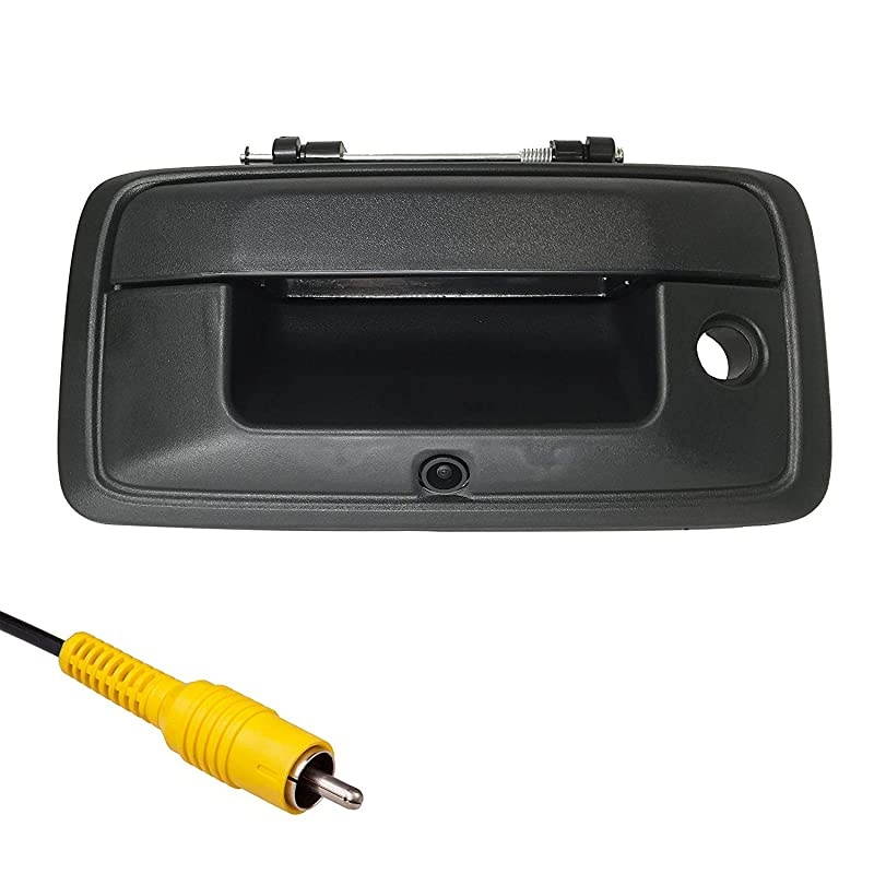 Replacement for Chevrolet Silverado/GMC Sierra (2014-2015) Black Tailgate Handle with Backup Camera