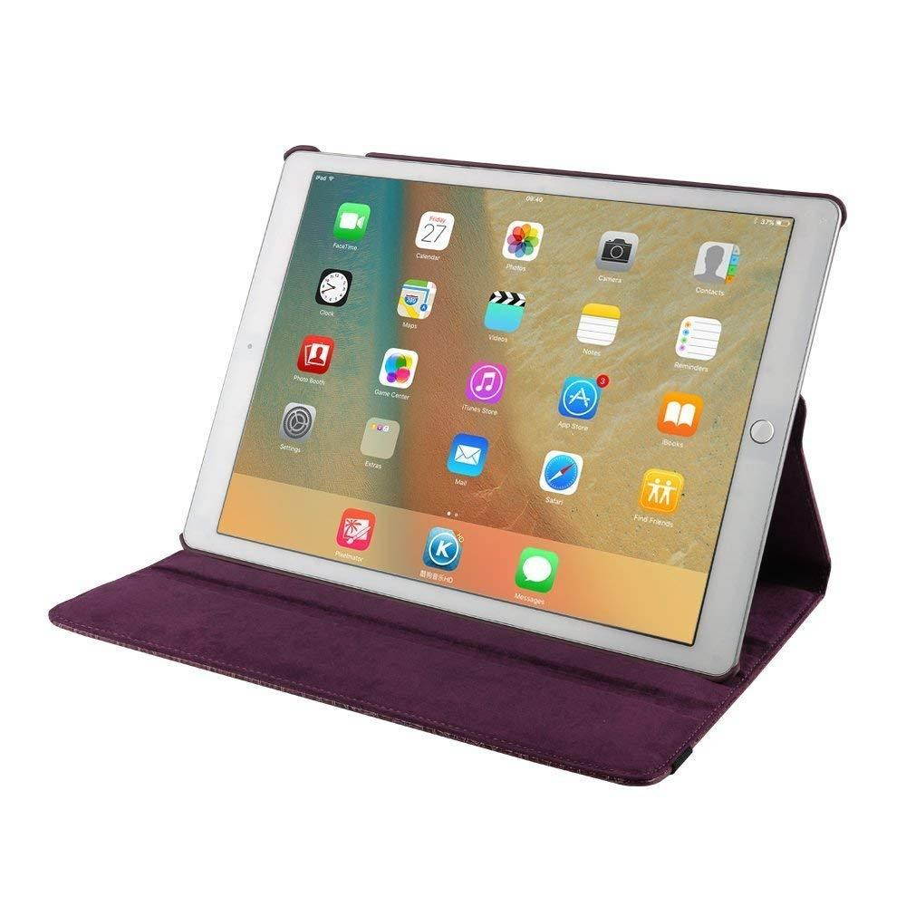 iPad Pro 10.5 Case Cover,Dream Wings 360 Degrees Rotating Folio Stand Slim Screen Protective Smart Case Cover for Apple iPad Pro 10.5 inch 2017 Released Tablet (iPad Pro 10.5 2017, Purple)