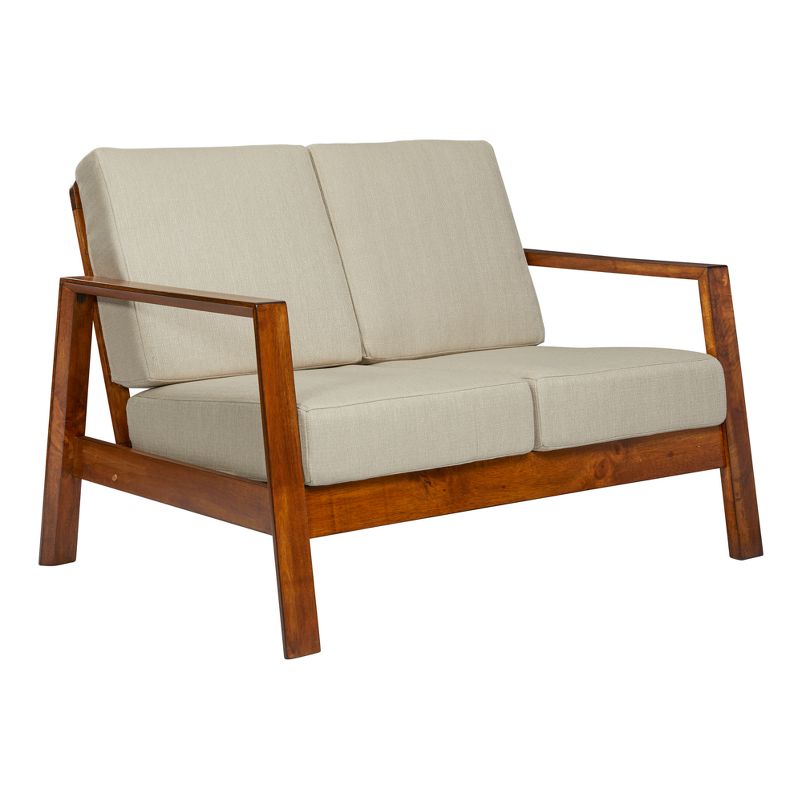 Carlyle Mid-Century Modern Loveseat Barley Tan - Handy Living