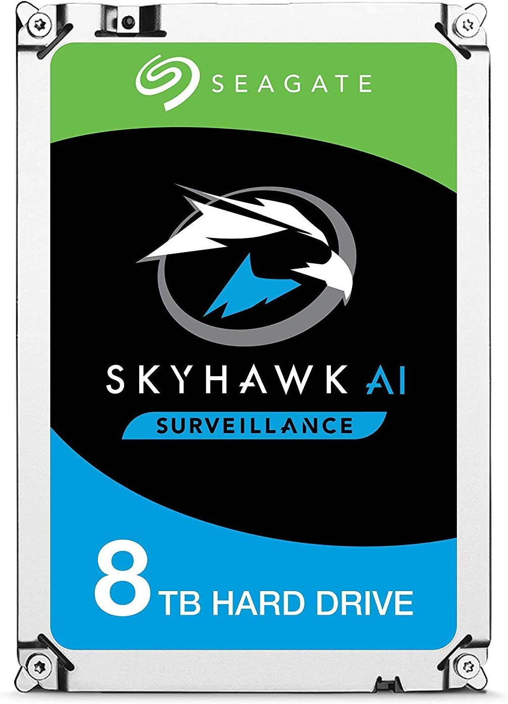 Seagate - ST8000VE000 Skyhawk AI ST8000VE000 8 TB Hard Drive - 3.5 Internal - SATA (SATA/600) - Network Video Recorder, Video Surveillance System Device Supported - 7200rpm - 256 MB Buffer -
