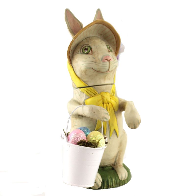 Jorge De Rojas 9.5" Bunny Girl Easter Eggs Bonnet  -  Decorative Figurines