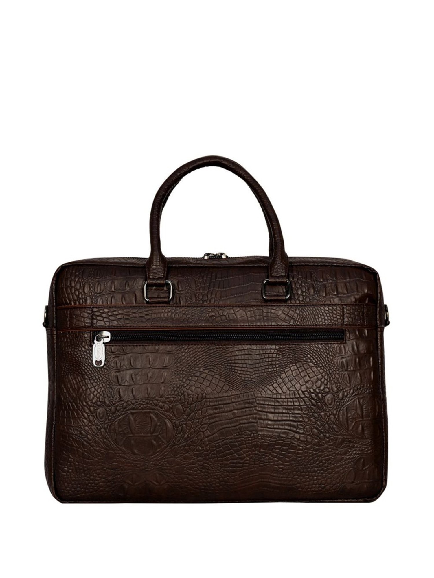 Esbeda Brown Large Laptop Messenger Bag