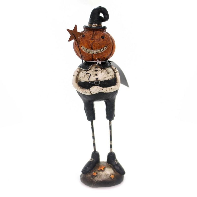 Halloween 7.25" Pumpkin Man Holding Star Figurine  -  Decorative Figurines