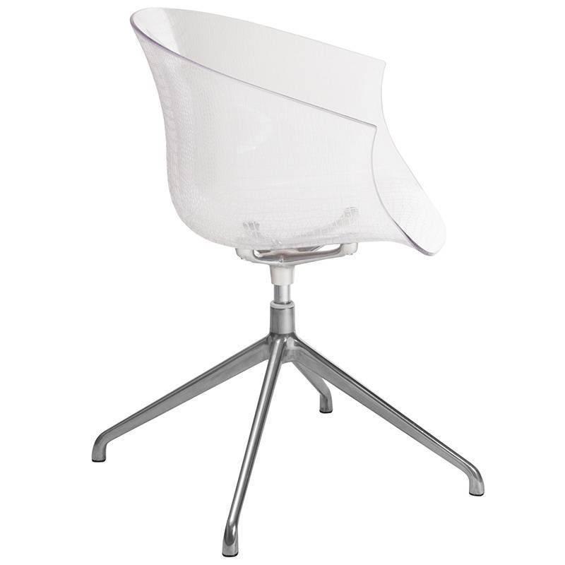 Contemporary Reception Chair Clear - Riverstone Furniture Collection