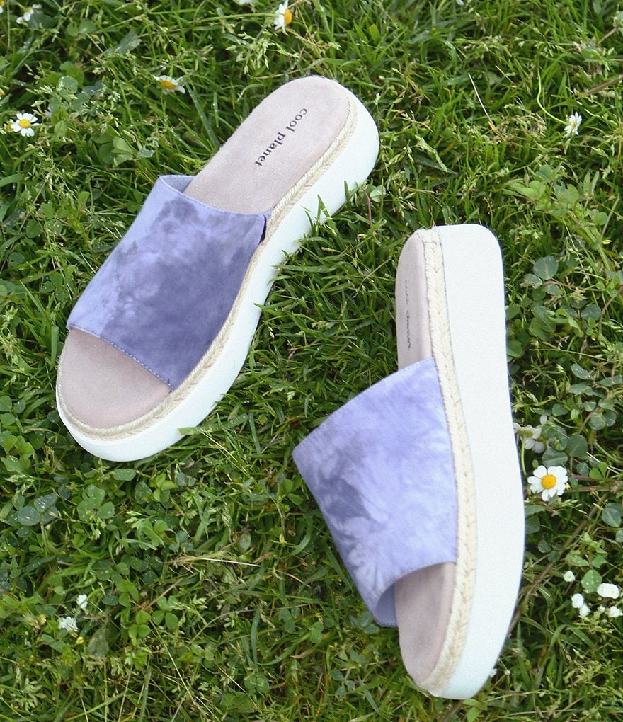 Cool Planet by Steve Madden Juniper Tie-Dye Platform Sandals
