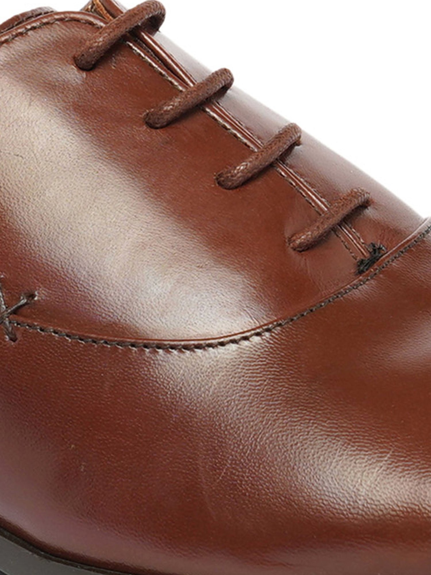 Ruosh Men's Tan Oxford Shoes