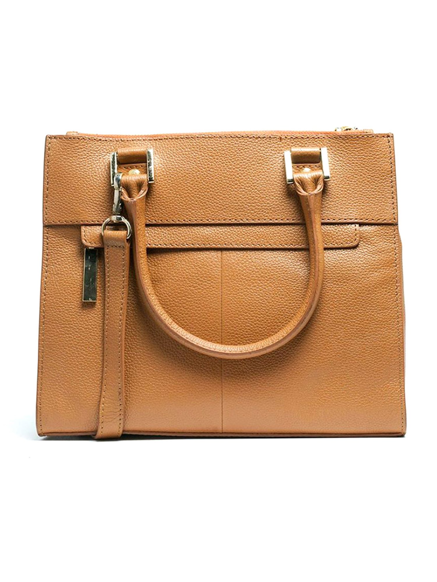 RI2K London Tan Leather Large Animal Effect Handbag