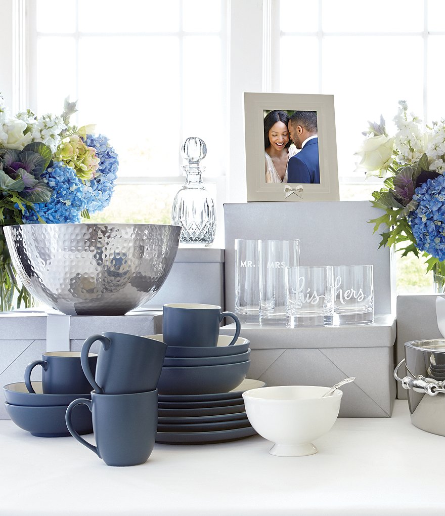 kate spade new york Two Of A Kind His & Hers Wedding Double Old-Fashioned Glass Pair