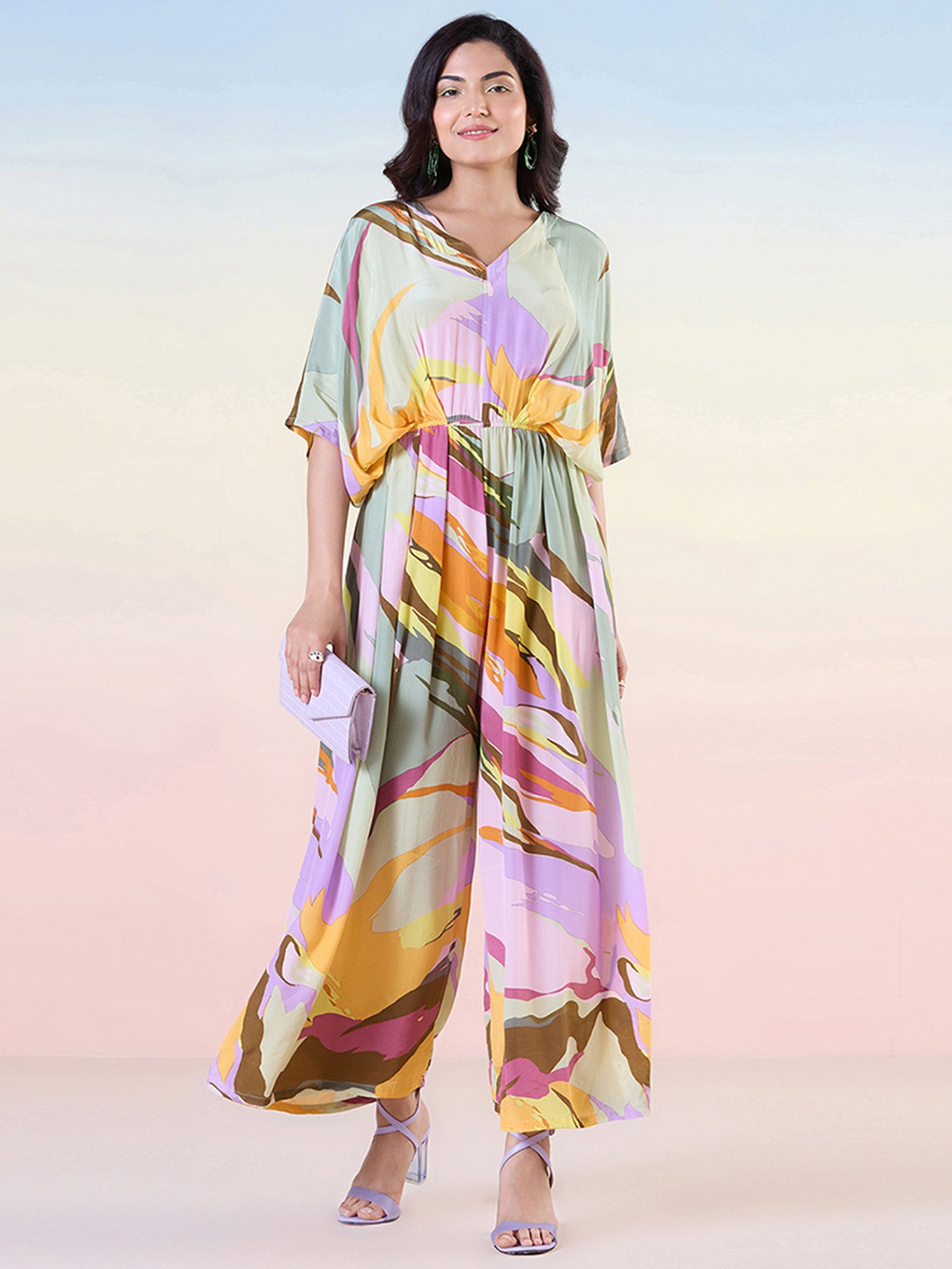 navyasa by liva Multicolor Printed Jumpsuit