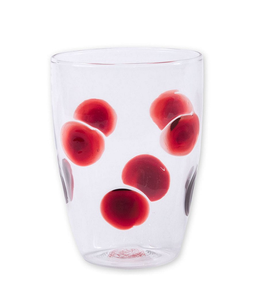 VIETRI Drop Glass Tall Tumbler