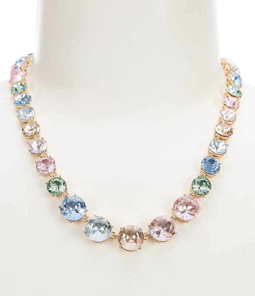 Gemma Layne Round Stone Collar Necklace