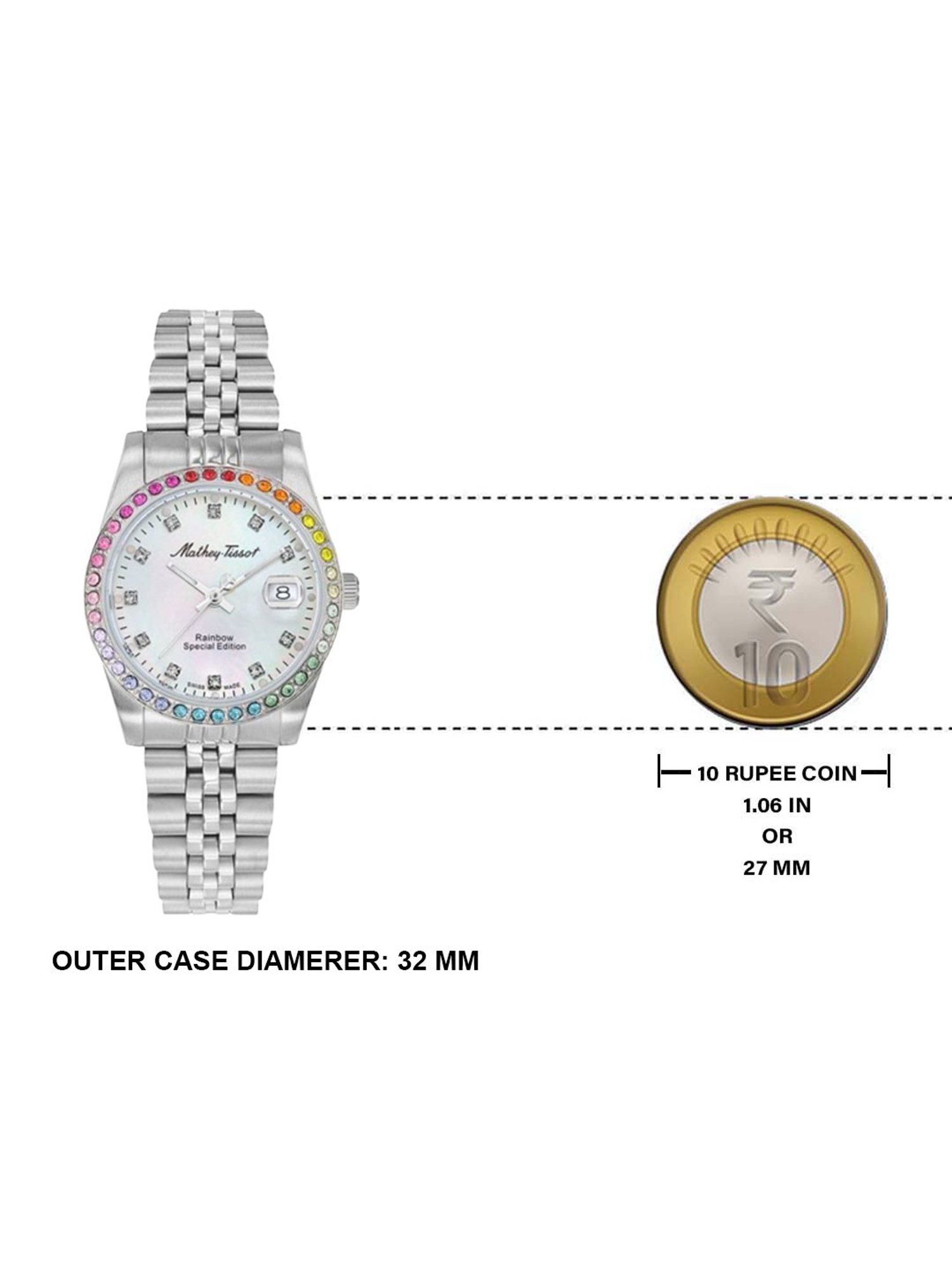 Mathey Tissot D809AQI Mathy Rainbow Analog Watch for Women