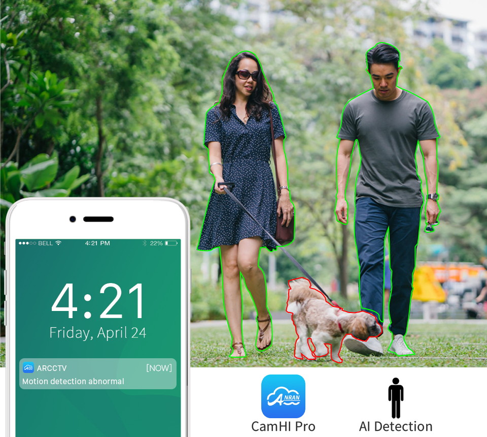 ANRAN 1296P Home Security Camera System Outdoor 8pcs PTZ Wireless Wife Camera with 8CH 13'' LCD Monitor&1TB Hard Drive