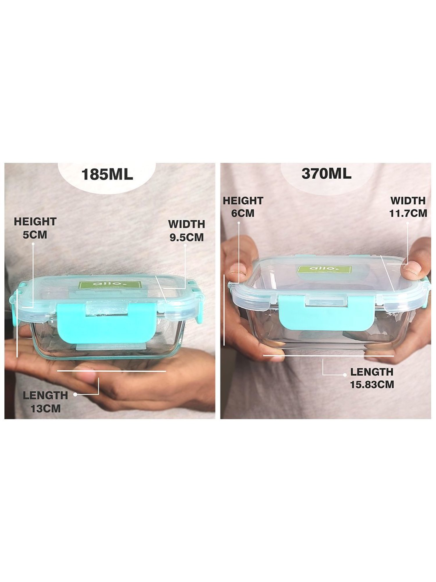 Borosilicate Glass Containers with Lids Microwave Safe Container for Glass Food Storage Containers