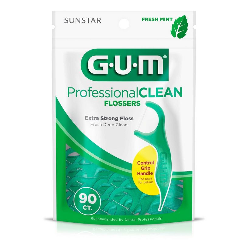 GUM Professional Clean Flossers Mint - 90ct
