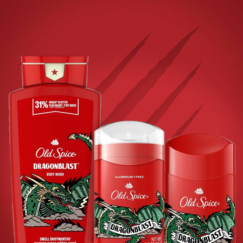 Old Spice Wild Collection Dragonblast Invisible Solid Antiperspirant & Deodorant - 2.6oz