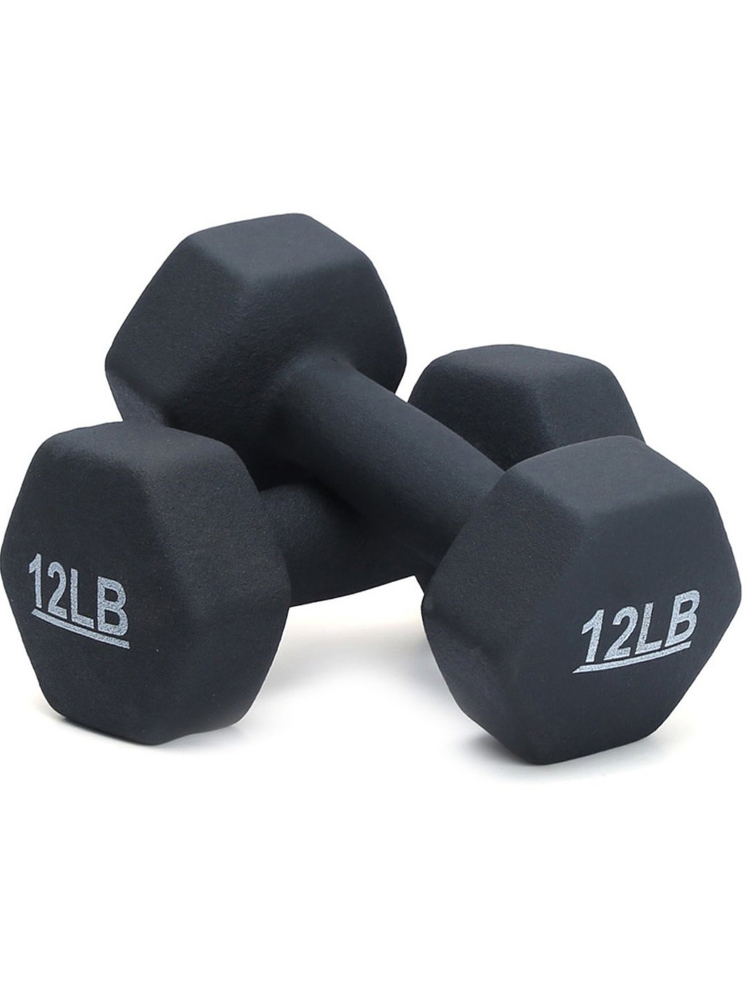 BIGBULL Rubber Coated Solid Hex Dumbbell (Pack Of Two) (2.5 Kg x 2pc (Total = 5 kg))
