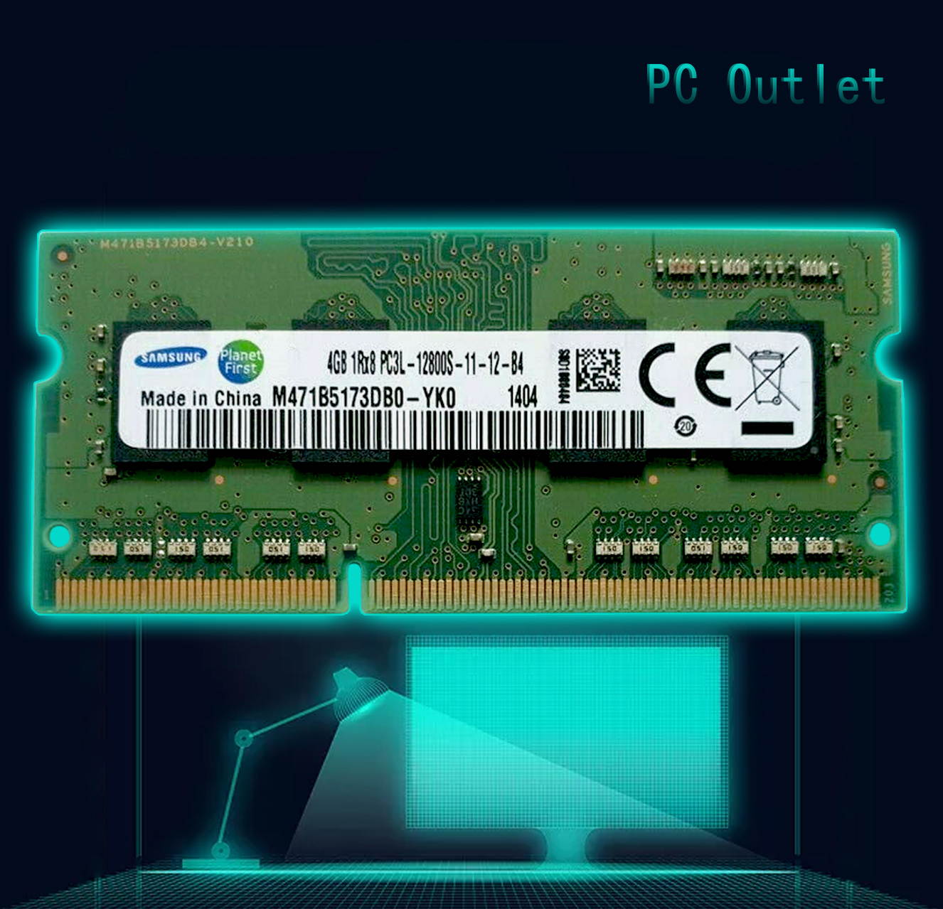Samsung 4GB M71B5173DB0-YK0 PC3L -12800s DDR3L-1600Hmz 204 PIN SODIMM RAM Notebook/Laptop MEMORY