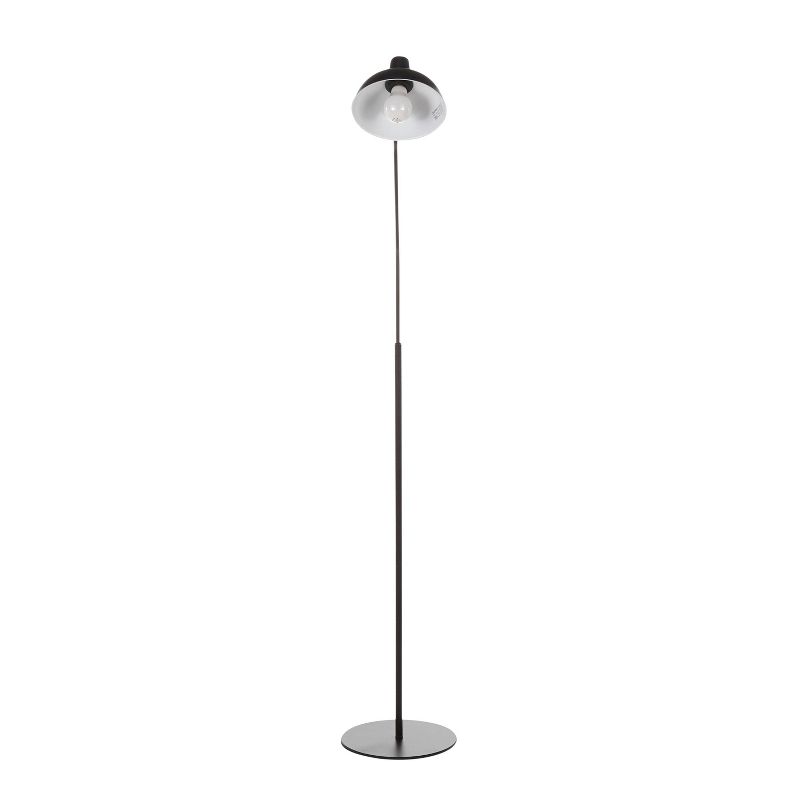 Metal Darby Contemporary Floor Lamp Gold (Includes LED Light Bulb) - LumiSource
